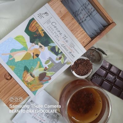 Cocoa Tea ชาโกโก้ คีโต(Keto) วีแกน(Vegan) คลีน(Clean) เจ ตรา บีนทูบาร์ (Bean to Bar) หอมกลิ่นช็อกโกแลต ไร้น้ำตาล  ปริมาณ 30 ซอง ทำจากโกโก้เมืองจันทร์