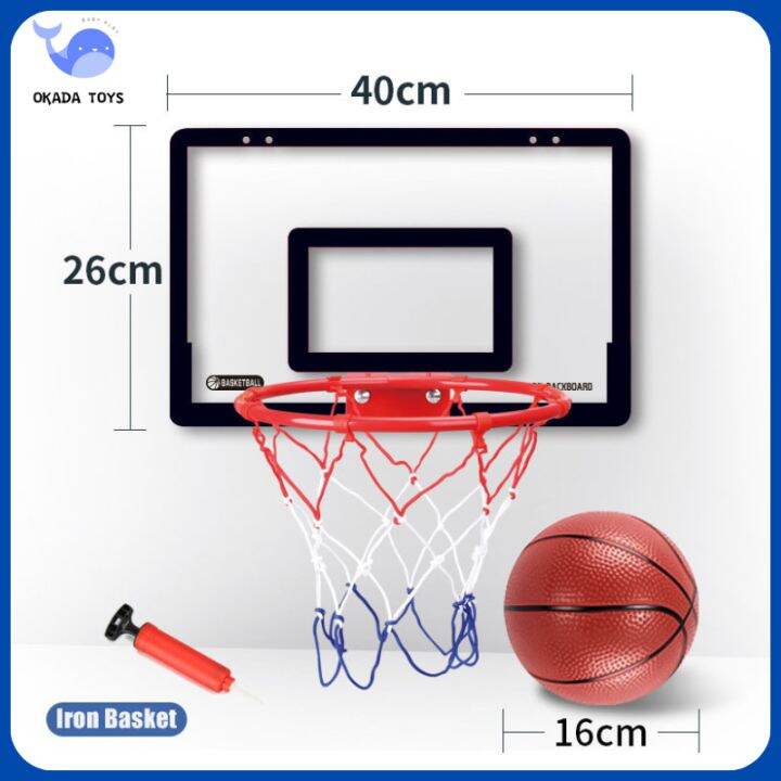 OKADA TOYS Hanging Door Iron Basketball hoop Ring Mini Indoor