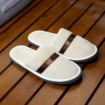 Slippers with removable online washable liners