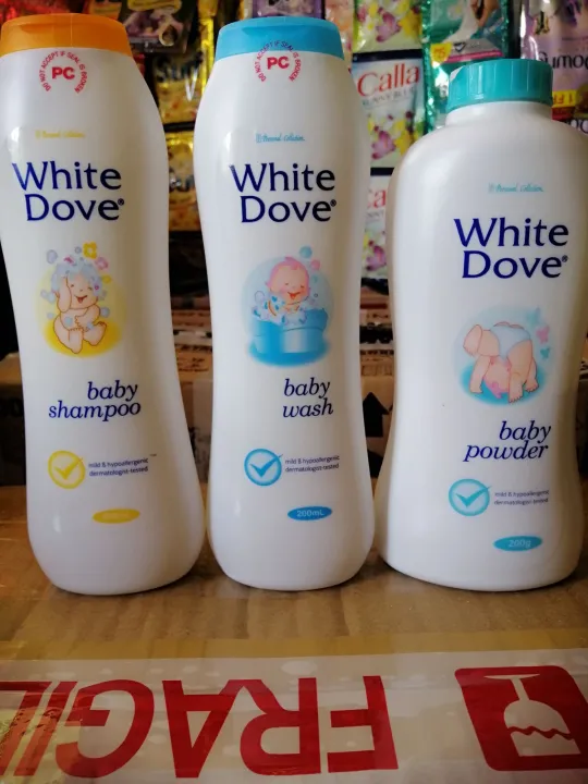 personal collection set of 3 White Dove baby wash 200ml/White Dove baby