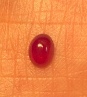 ทับทิมธรรมชาติ 0.88cts 5.7x4.2mm 0.88cts natural ruby 5.7x4.2mm