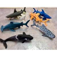โมเดลปลา โมเดลสัตว์ ของเล่นโมเดล โมเดลของเล่น ของเล่นเพื่อการเรียนรู้ ปลาพลาสติก ปลาปลอม ปลาฉลามพลามสติก