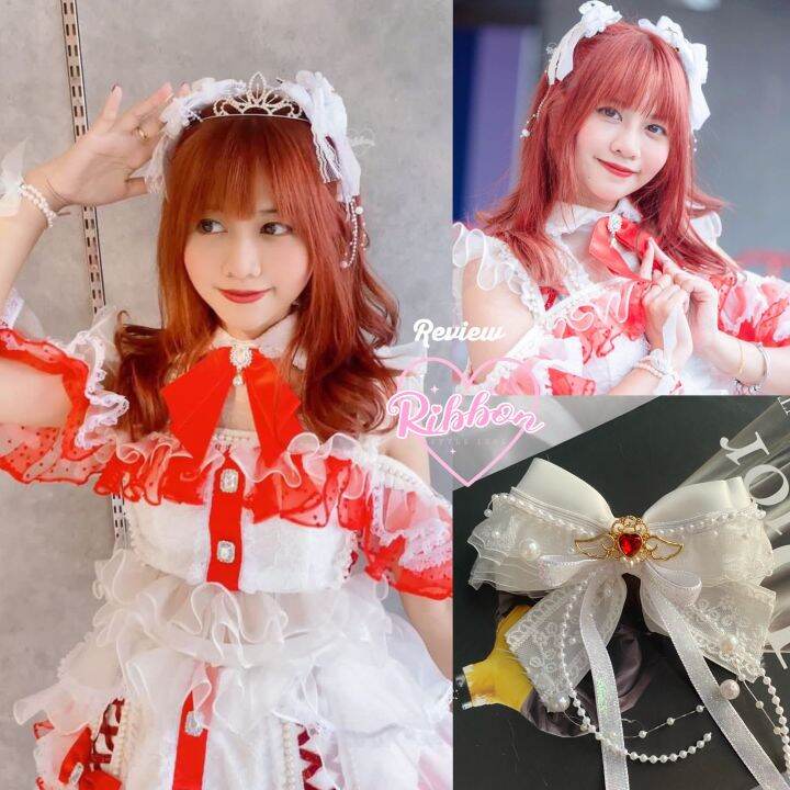 ribbon-style-idol-โบว์ติดเเท่งไฟ-ติดผม-ติดไมค์-ติดคอเสื้อ