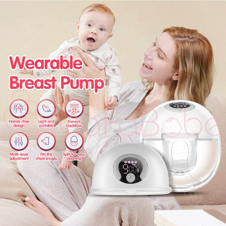 Mafababe S32 Wearable Breast Pump with smart features (150ml) Four ...