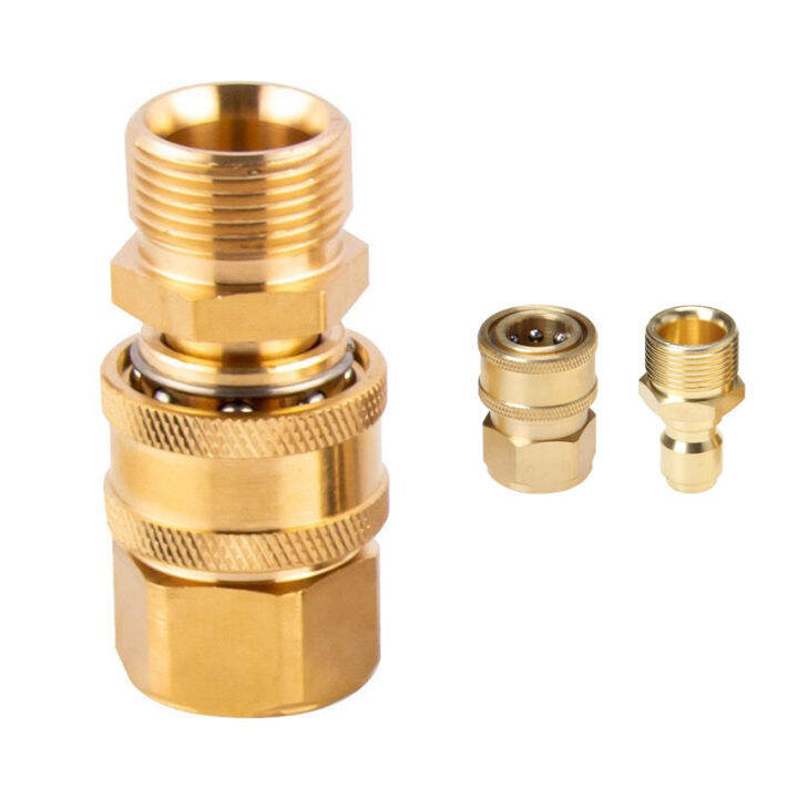 2PCs/Set Brass Faucet Nipple Adapters Car Washing Pressure Washer Hose