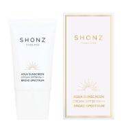 SHONZ THAILAND Aqua Sunscreen Cream Broad Spectrum SPF 50 PA+++(30ML.) ผลิตภัณฑ์ป้องกันแสงแดดสำหรับผิวหน้า