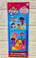 กระเป๋าสตางค์ My Little pony แถมฟรี ! สติ๊กเกอร์ โพนี  ลายลิขสิทธิ์แท้