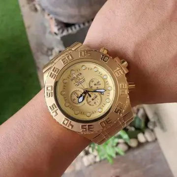 Invicta watches gold discount price