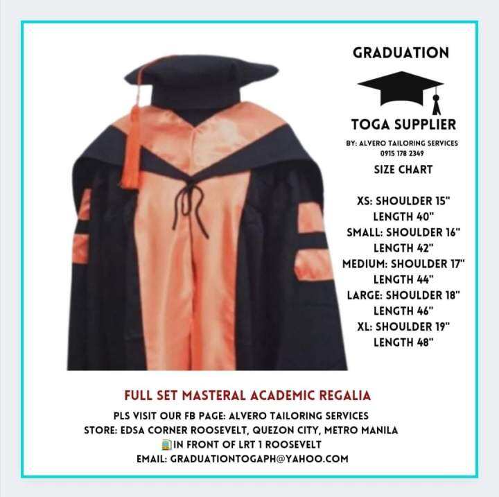 3 in 1 Masteral Graduation Toga Set with Beret and hood Lazada PH
