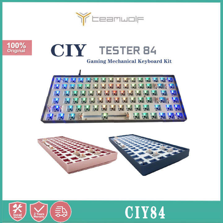 tester CIY84 mechanical keyboard kit aluminum lump 84 key the third