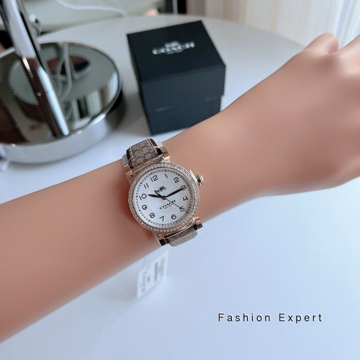 ของแท้100-นาฬิกาข้อมือ-coach-coach-madison-ladies-fashion-watch-style-no-14503397