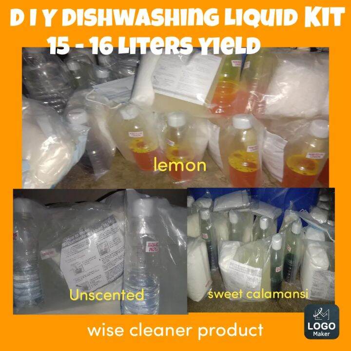 Dishwashing Liquid Kit 1516 Liters Yields (how to make dishwashing