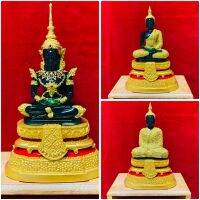 พระแก้วมรกต 3 ฤดู หน้าตัก 5 นิ้ว สูง 25cm ลงสีน้ำทอง งานพรีเมี่ยม AAA งานจริงสวยงามมาก (1 ชุด 3 องค์)