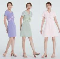 (pre-order 10-30 วัน)Jelly Dressing -ชุดเดรส ชุดทำงาน swing dress B026