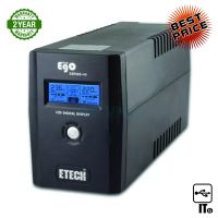 UPS 850VA ETECH ego By ZIRCON ประกัน 2*2*0 UPS เครื่องสํารองไฟคอมพิวเตอร์ เครื่องสํารองไฟ เครื่องสํารองไฟฉุกเฉิน เเบตสํารอง ไฟสํารอง ยูพีเอส