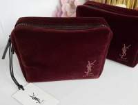 กระเป๋าเครื่องสำอาง YSL Beaute Velvet Pouch Bag กำมะหยี่แดง