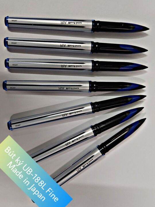 Uni-ball Air UBA188L - Penna A Sfera Da 0,7 Mm, Corpo Nero, Inchiostro Nero, Confezione Da 3 - Foto 2