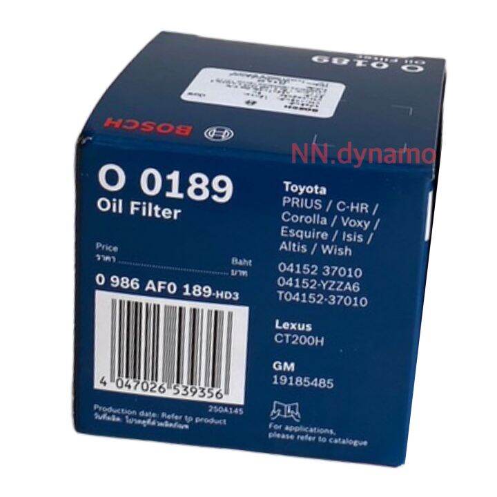 bosch-oil-filter-o-0189-toyota-prius-กรองน้ำมันเครื่องสำหรับรถยนต์