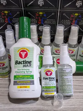 Bactine Max Pain Relieving Antiseptic Spray 150ml  etattoo