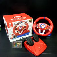 Nintendo Switch Mario Kat Racing Wheel ? Pro Mini Boxed ?? 95% ? Hori Japan ??