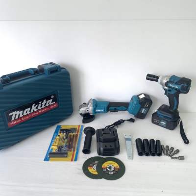 MAKITA บล็อกไร้สาย+หินเจียรไร้สาย 229V