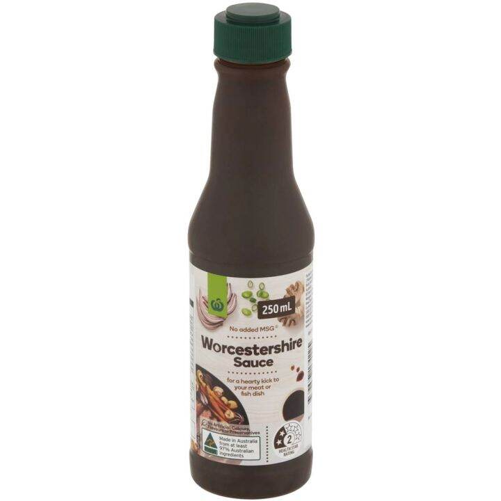 Woolworths No MSG Worcestershire Sauce (250ml) Lazada PH