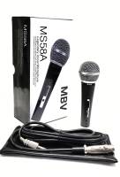 Microphone ไมโครโฟน ไมค์โครโฟนแบบสาย ไมค์สาย รุ่น MS- 58 A ไมค์คุณภาพสูง ดูดเสียงดี