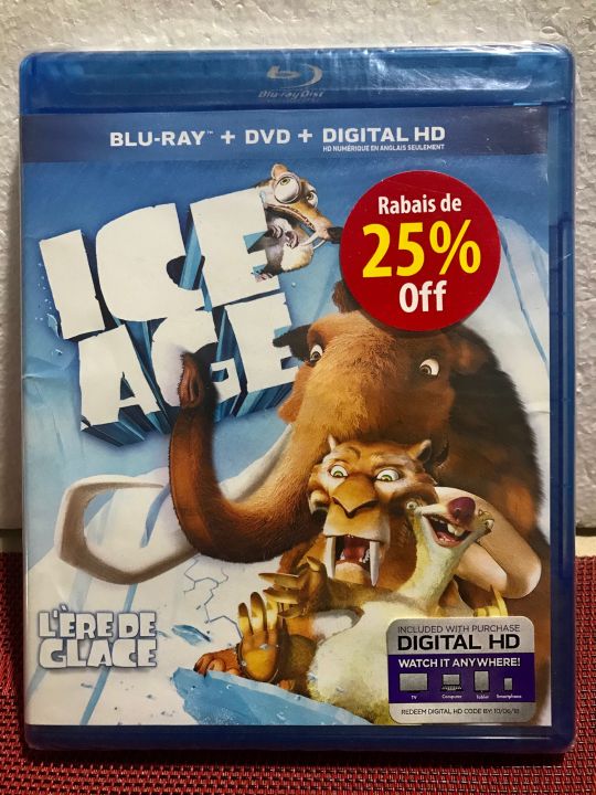 ICE AGE Blu-Ray+DVD BRANDNEW | Lazada PH