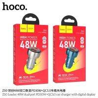 HOCO Z50 Car charger จอแสดงผลแบบ LED  48W PD30W+QC3.0 หัวชาร์จในรถยนต์ 2พอร์ตชาร์จแบบ USB และ Type-C