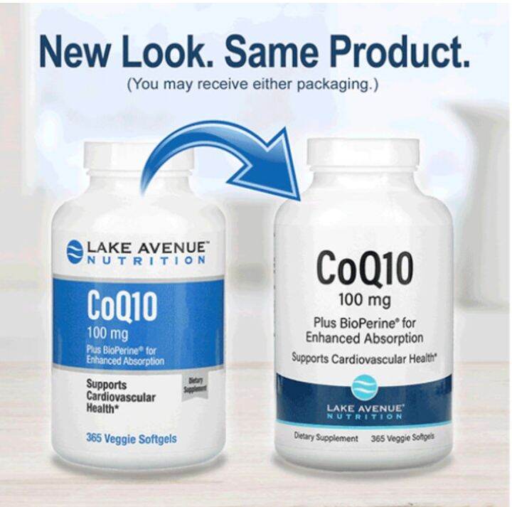 [ PRE ORDER ] LAKE AVENUE NUTRITION ~ 🇺🇸CoQ10 with Bioperine, 100 mg ...
