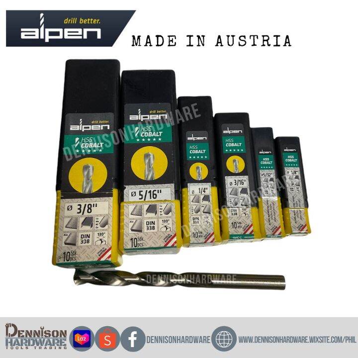 Alpen HSS Cobalt drill bit Made in Austria Lazada PH