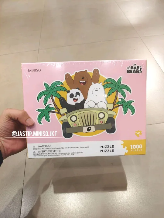 MINISO 🆕 Puzzle We Bare Bears ROAD TRIP 1000pcs (sz.70x50cm) Lazada