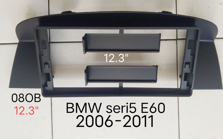 หน้ากากวิทยุ BMW seri5 E60 ปี 2006-2011 สำหรับเปลี่ยนจอ Android 12.3"