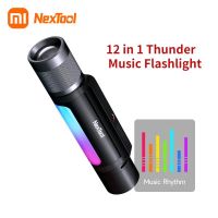 Xiaomi Youpin Nextool 12 In 1 ไฟฉายเพลงธันเดอร์ ลําโพงกันน้ํา USB-C พาวเวอร์แบงค์ พร้อมปิ๊กอัพ เปิดใช้งานด้วยเสียง ไฟ RGB เพลง ไฟจังหวะ