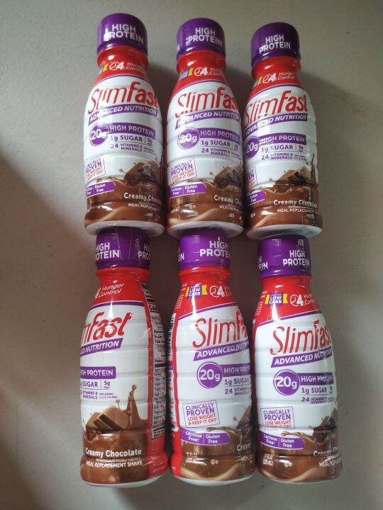 SlimFast Advanced Nutrition Creamy Chocolate Shake 325mL X 6count ...