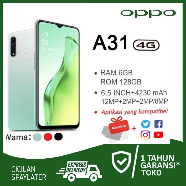 hp oppo a31 ram 4gb rom 128gb