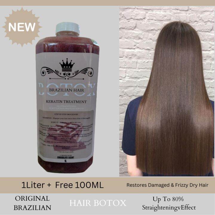 BRAZILIAN HAIR BOTOX (1000ml) UP TO 80% STRAIGHTENING EFFECT | Lazada PH