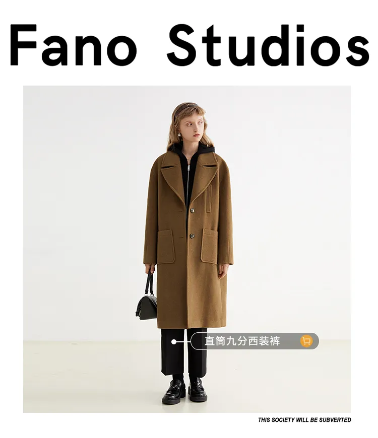 FANOSTUDIOS VINTAGE HOODED OXHORN COAT-