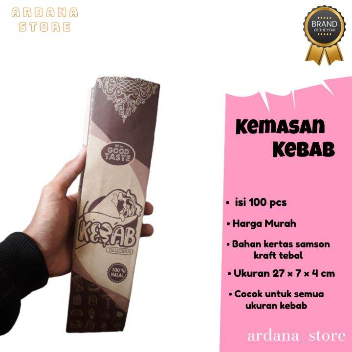 [COD] KEMASAN KEBAB MURAH 100 Lembar // PACKAGING KEBAB // BUNGKUS