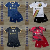 ชุดกีฬาเด็ก⚽(เสื้อ+กางเกง)ไซร์14-30 ผ้าใสสบาย แห้งง่าย?