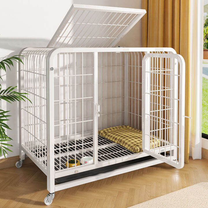 Dog Crate Medium Large Dog Indoor Small Dog Cage with Toilet Golden Retriever/Border Collie