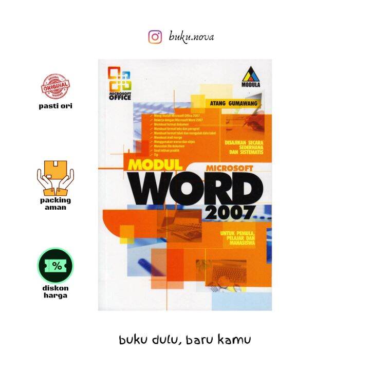 Buku modul microsoft word 2007 untuk pemula pelajar dan mahasiswa