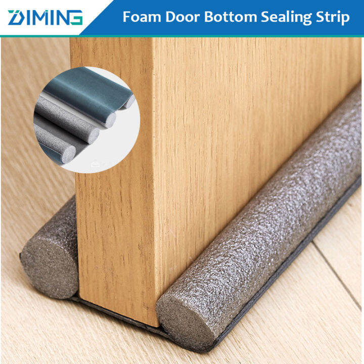 95CM Door Bottom Sealing Strip Draught Excluder Stopper Door Bottom Guard Double Rubber Seal