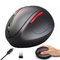 Mouse Wireless 2.4GHz T-33/T-31 เมาส์เมาส์สำหรับเล่นเกมออกแบบตามหลักสรีรศาสตร์เมาส์แนวตั้ง2400DPI เมาส์ USB สำหรับแล็ปท็อปพีซีเกม