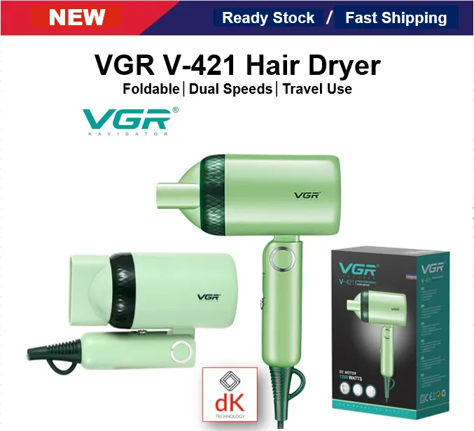 Original Vgr V 421 Hair Dryer Portable Folding Hair Dryer 1200w Hair Dryer Travel Tools Lazada 1335