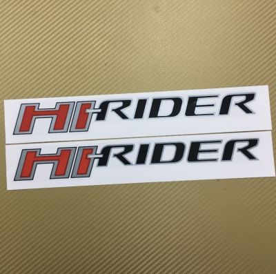 สติ๊กเกอร์ Hi-RIDER ติดข้างท้ายกระบะ  FORD RANIGER ปี 2012 สีดำ ราคาต่อคู่