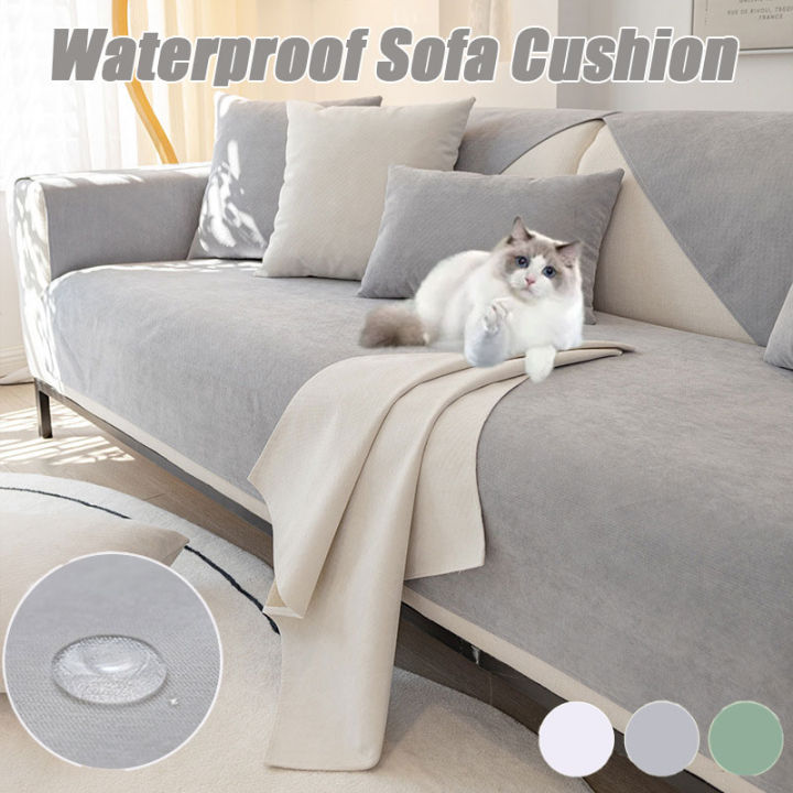 Waterproof Sofa Cushion Cover, Four Seasons Universal Non-slip Sofa Cover,  Scratch-proof, Urine-proof, Pet-friendly Sofa Seat Pad