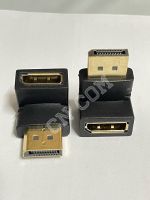 DisplayPort To DP Adapter Converter 90องศาพอร์ตแสดงผล DP ชายหญิง DP TV Cable Adapter เสียงสำหรับ PC TV