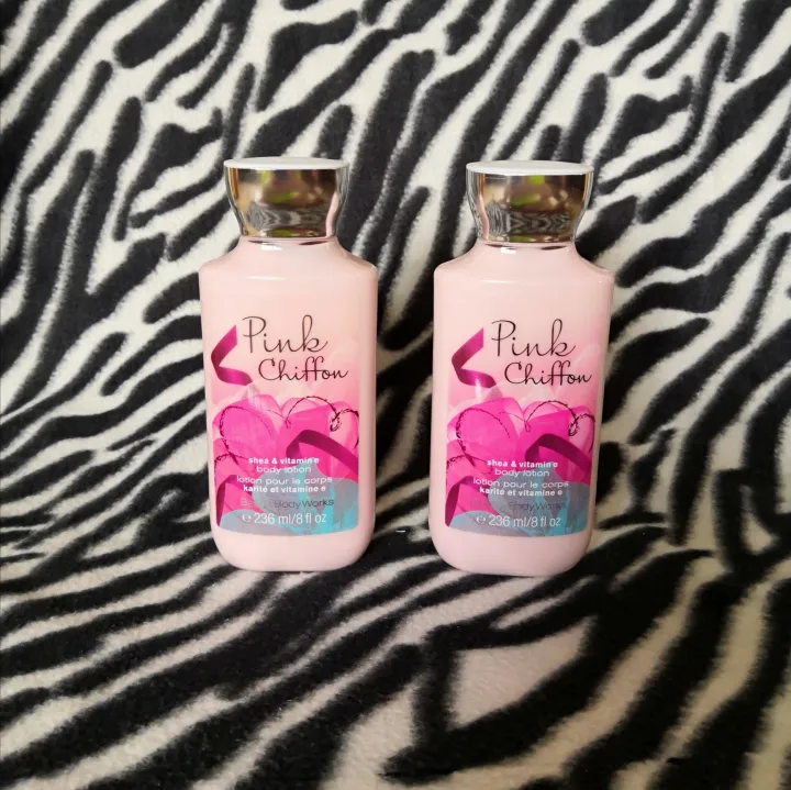 Original 💯 Bath and Body Works Pink Chiffon Lotion Lazada PH