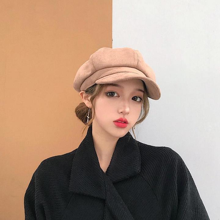 Rope Bowknot Beret Hat For Women, Autumn & Winter, Classic Style Painter Hat,  Korean Fashion, Travel Accessory , Student Beanie, 1pc